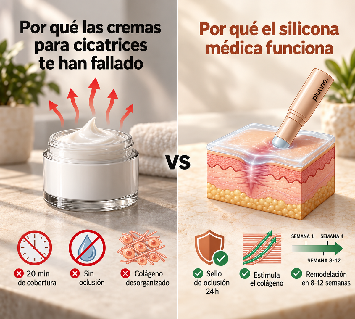 Stick Reparador de cicatrices.